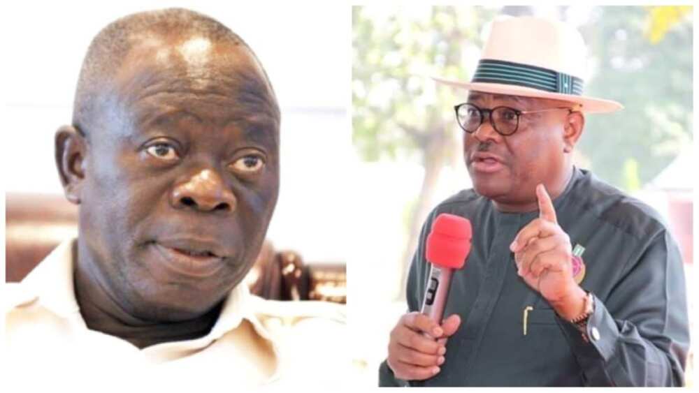 Nyesom Wike, Adams Oshiomhole, David Umahi, APC, PDP, 2023 election, politics in Nigeria