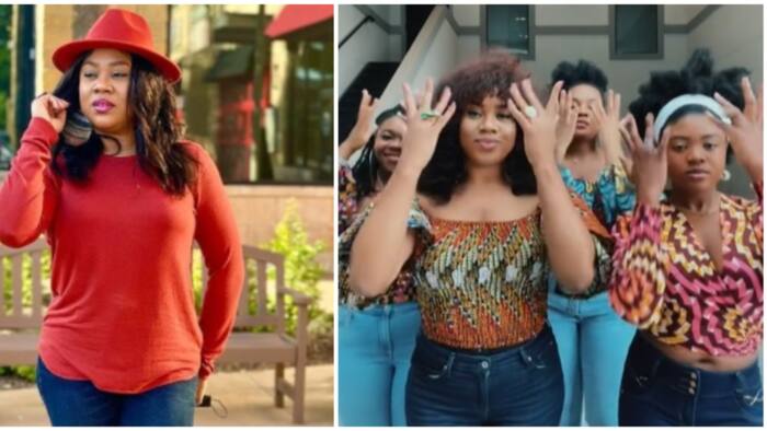 Nollywood actress Stella Damasus and daughters show off dance skills in Tiktok video