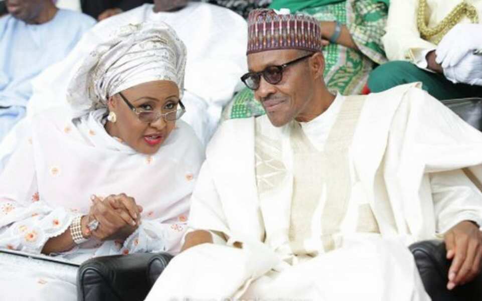 Muhammadu Buhari with wife Muhammadu Buhari with wife