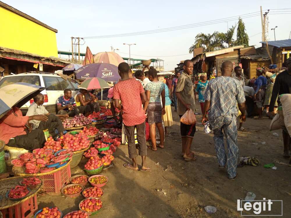 Traders at Mile 12 international market, Mile 12, Lagos. Photo credit: Esther Odili