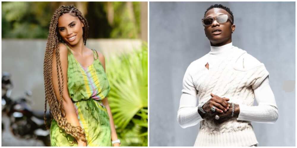 Photos of Jada P and Wizkid. Photos of Jada P and Wizkid.