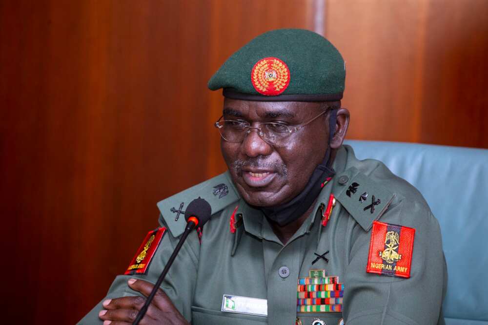 Insecurity: President Buhari in closed-door meeting with Buratai in Aso Rock