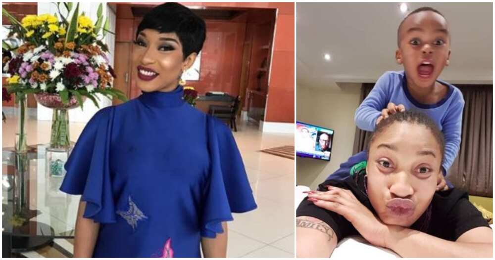 Tonto Dikeh and son