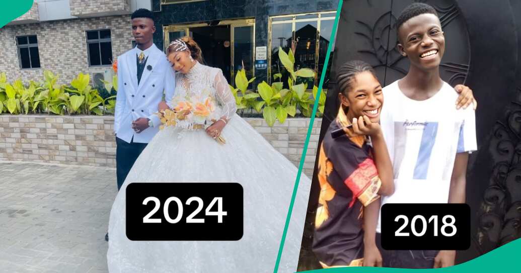 OMG! Newlywed Nigerian couple shares stunning wedding photos after six-year journey