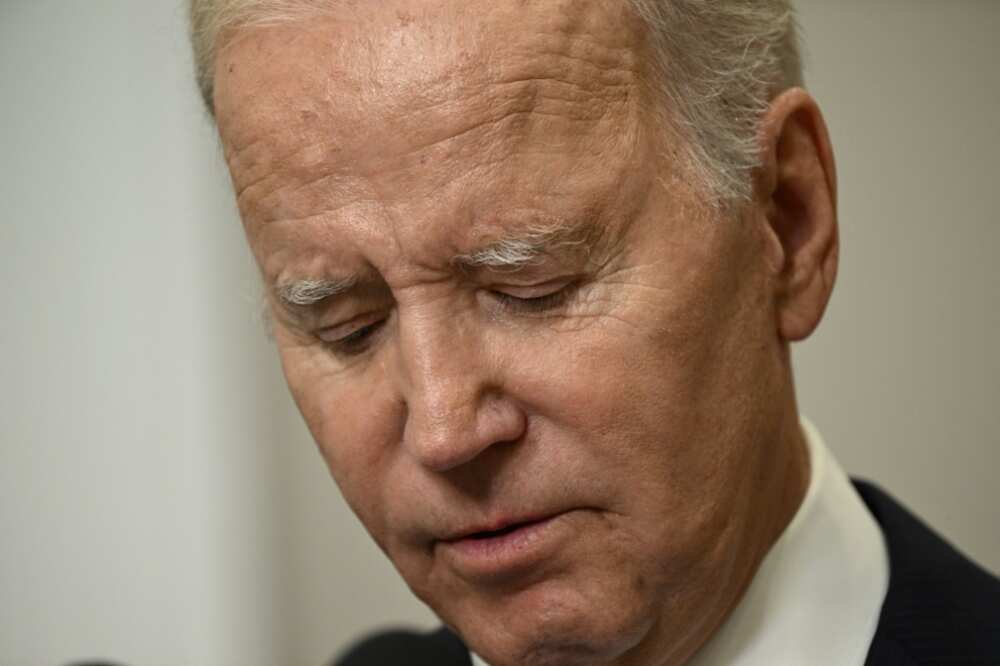 US President Joe Biden speaks in the White House on September 30, 2022 about the federal response to Hurricane Ian