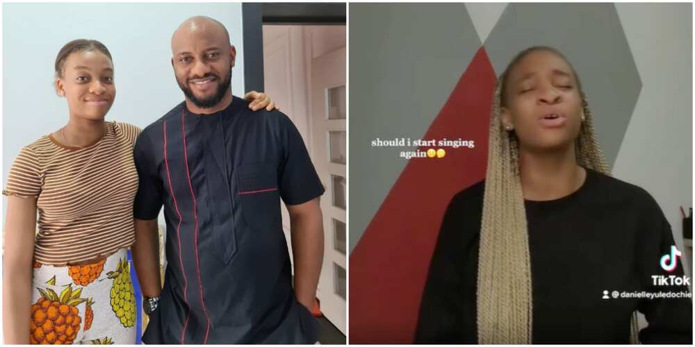 Yul Edochie posts daughter's video.