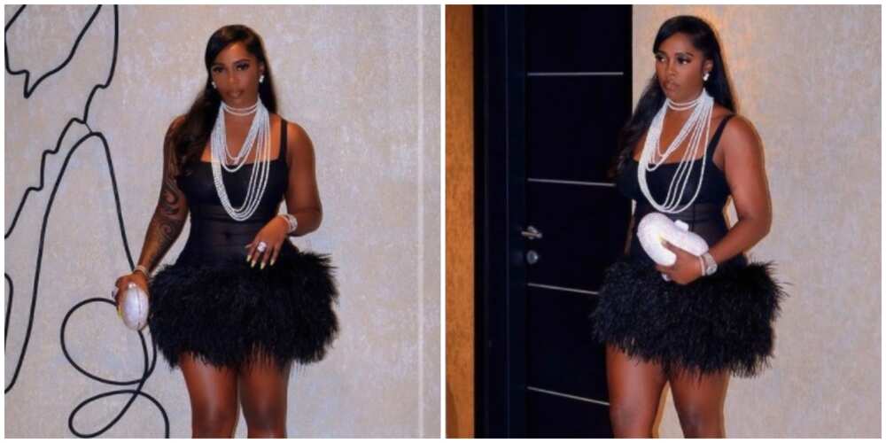 Photos of singer Tiwa Savage.