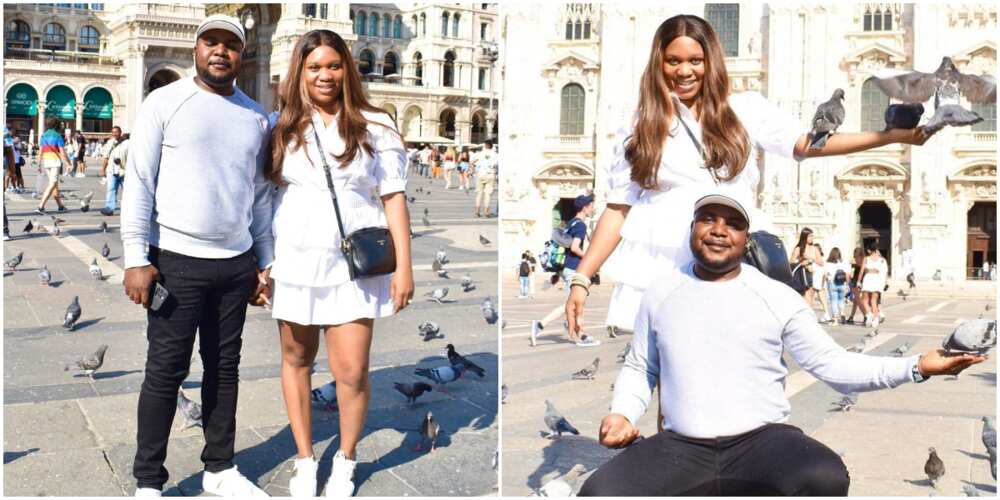 Sandra Iheuwa vacations with hubby in Italy.