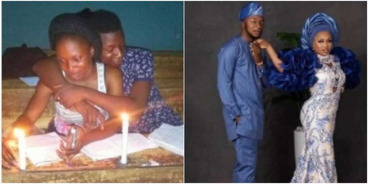 2 students who used to read together at night get married after graduation, adorable photos light up the net