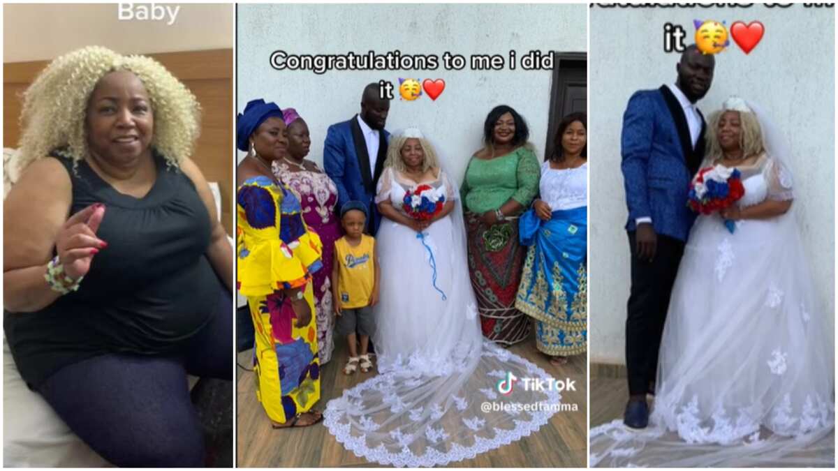 Watch the wedding ceremony between this old woman and her young Nigerian lover (video)