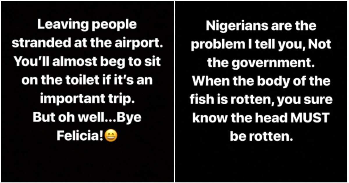 Nancy Isime talks about Nigerian airlines canceling flights without notice Photo source: Instagram