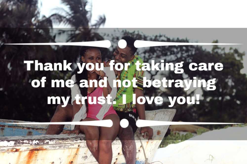 Trust message for him Trust message for him