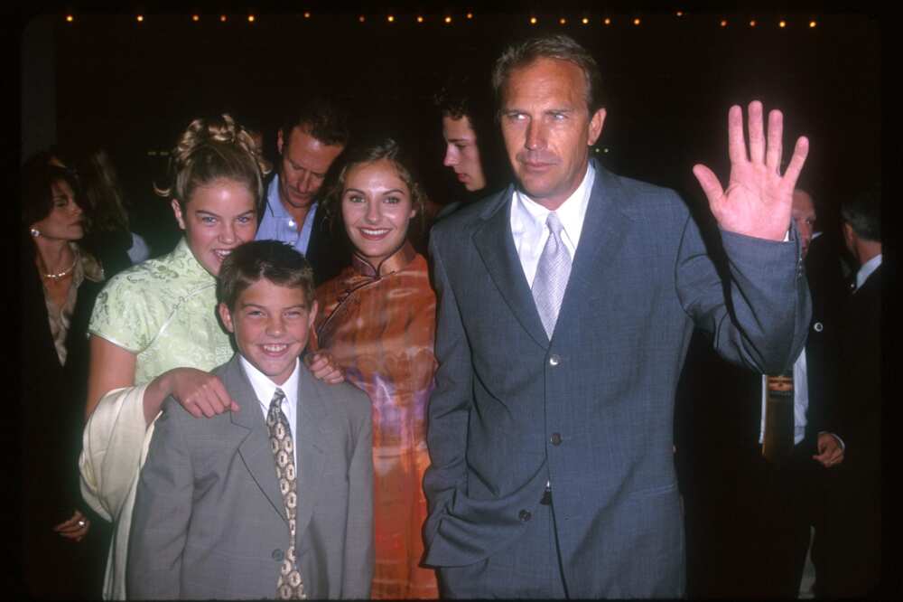 Kevin Costner et les enfants Lily, Annie, Joe (Photo de SGranitz/WireImage)