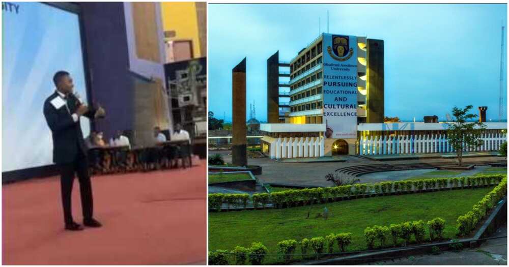 OAU student explains how yahoo boys helped saved Nigeria from recession, video stirs reactions