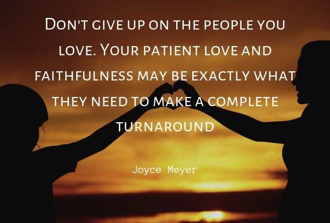 quotes about never giving up on someone you love