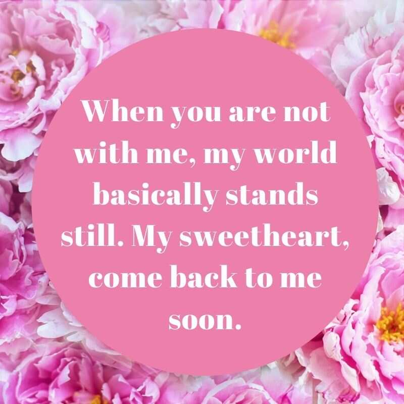 Sweet i miss you quotes for her