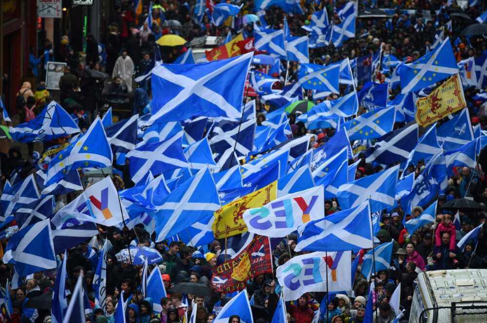 In the last independence referendum in 2014, 55 percent of Scots backed the status quo