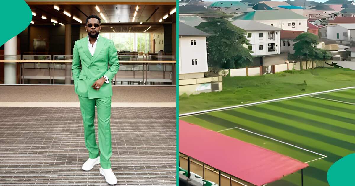Patoranking has just revealed the stadium he built in his childhood community, see video