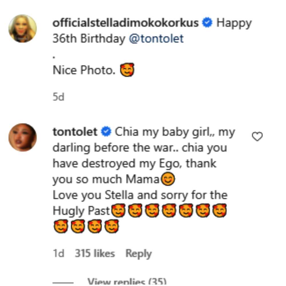 Tonto Dikeh and Stella Dimokokorkus