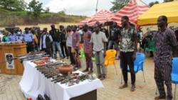 Police arrests seven suspects in Ondo and Ekiti fatal bank robberies (photos)