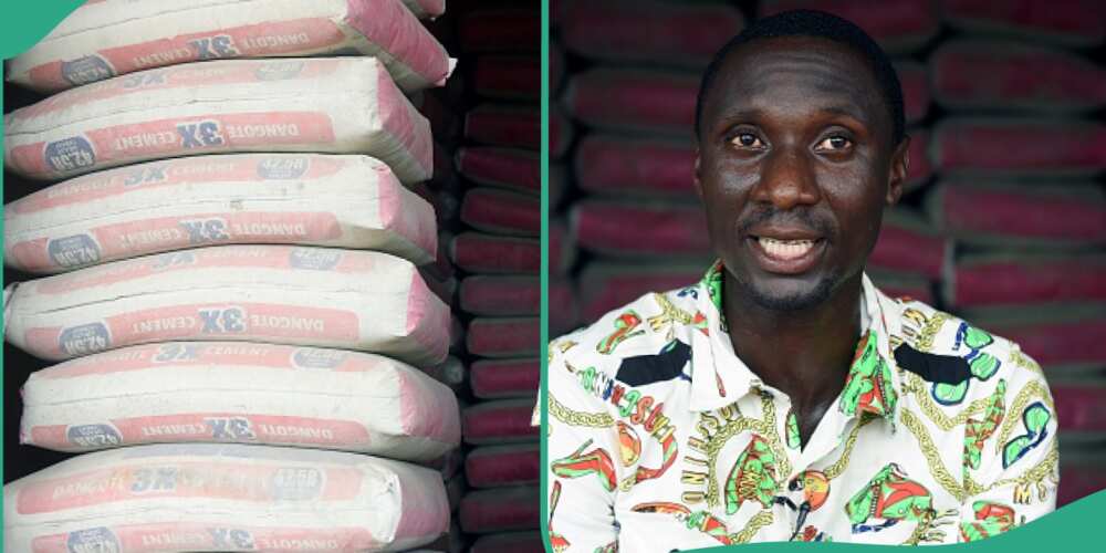 Nigerian man buys cement at N13,000.