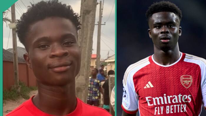 "You look like Saka": Young man who shares striking resemblance with Arsenal player goes viral