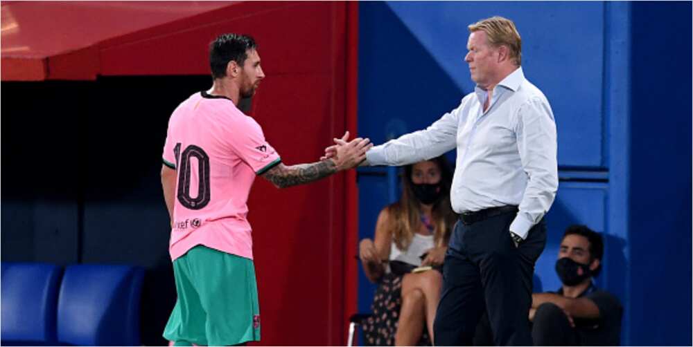 Ronald Koeman: 'Messi will not sign for any other club next summer'