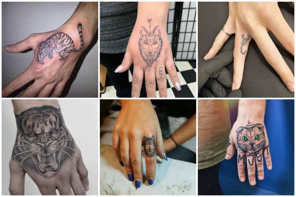female simple hand tattoos