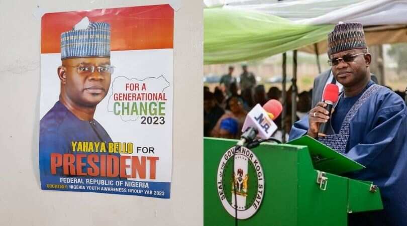 2023: Yahaya Bello presidential campaign posters flood Kano state