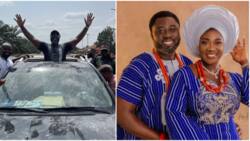 “I am happy I won this election”: Mercy Johnson’s hubby Prince Okojie jubilates, shares videos, celebs react
