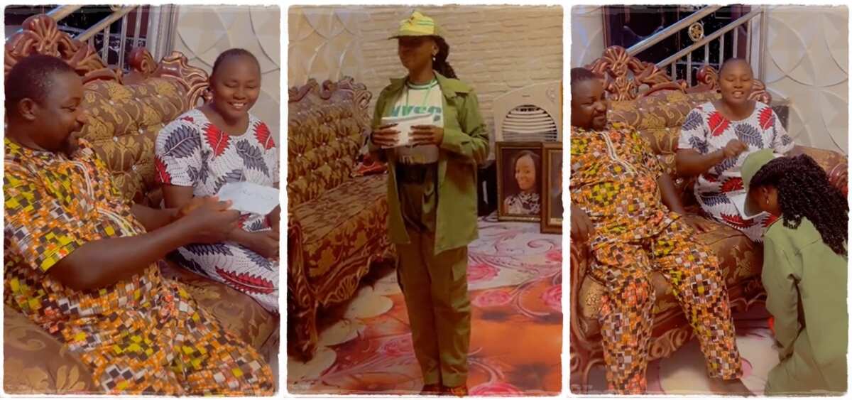 Video: This lady just collected her first NYSC allowance, see what she did with the money