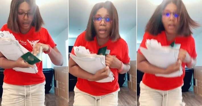 Lady in tears after getting her US visa