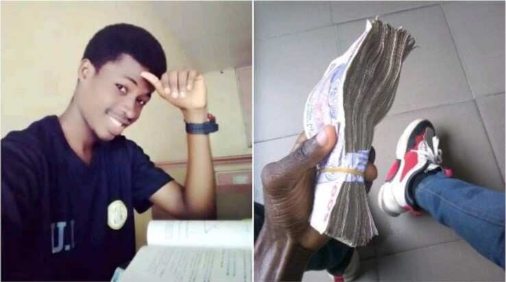 A stranger blessed him with N50,000.