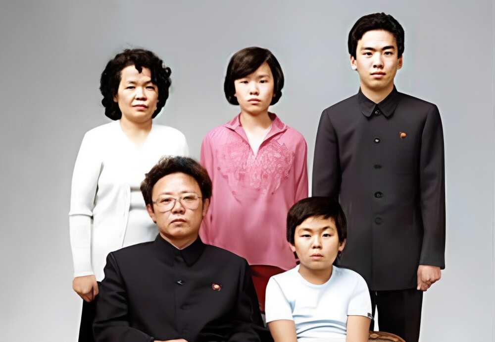 North Korean leader Kim Jong Il poses with his first-born son Kim Jong Nam