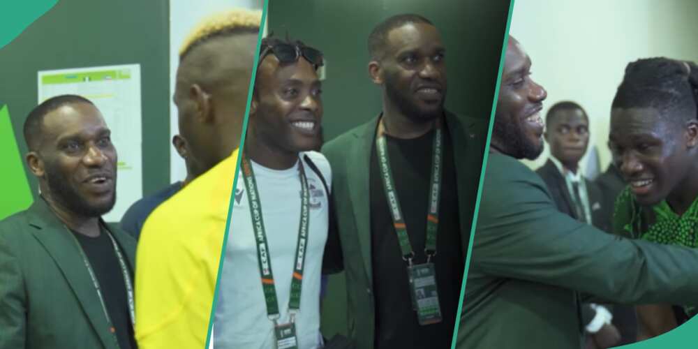 Video of Jay Jay Okocha meeting Super Eagles players after first AFCON game trends