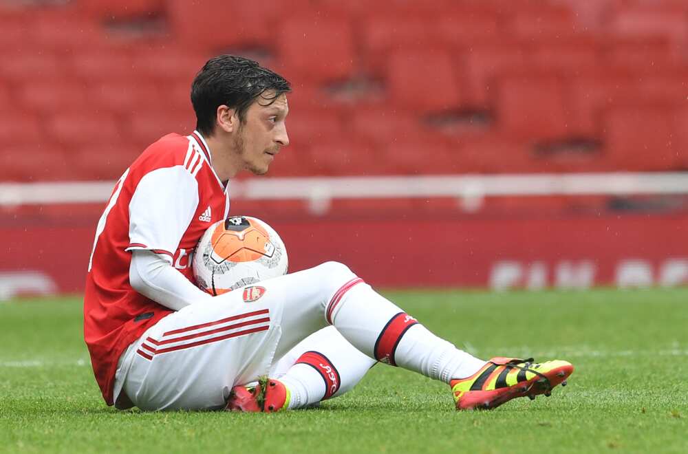 Arsenal star Mesut Ozil in action for the Gunners