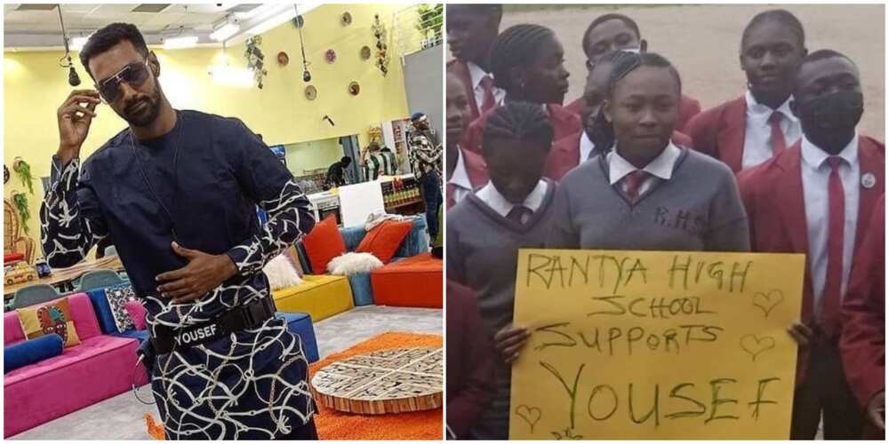 BBNaija: Yousef&#39;s Students Hit the Streets With Placards to Campaign for Him,  Stir Mixed Reactions ▷ Nigeria news | Legit.ng