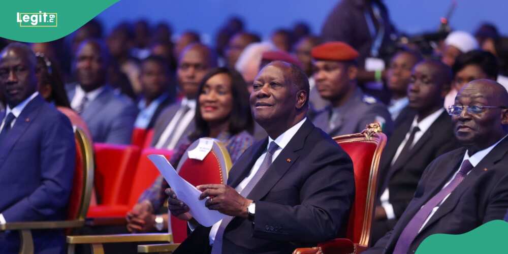Ivory Coast President Alassane Ouattara, Prime Minister Patrick Achi