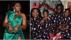 The moment Funke Akindele revealed the names of twin sons at the AMVCA, weeks after their faces were unveiled