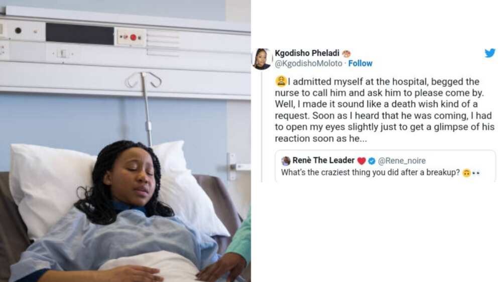 Lady fakes serious illness to get ex back