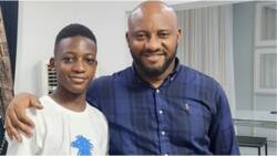E good to start early o: Yul Edochie's colleague says as actor celebrates 1st son's 15th birthday with photo