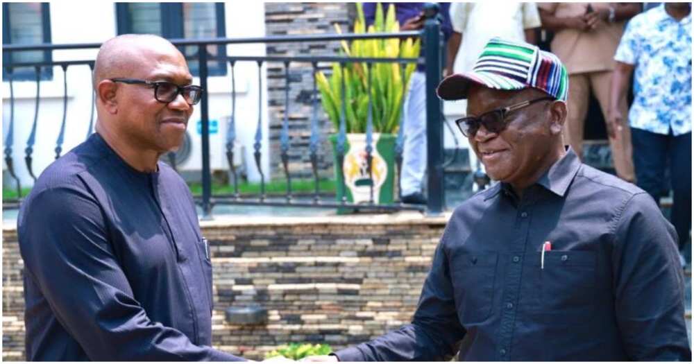 Peter Obi, Benue PDP chieftains, Governor Samuel Ortom, Atiku Abubakar, PDP Peter Obi, Benue PDP chieftains, Governor Samuel Ortom, Atiku Abubakar, PDP