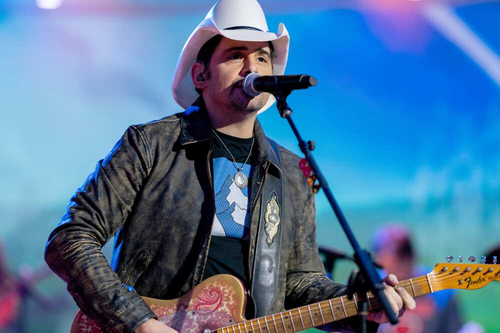 Brad Paisley performing on stage