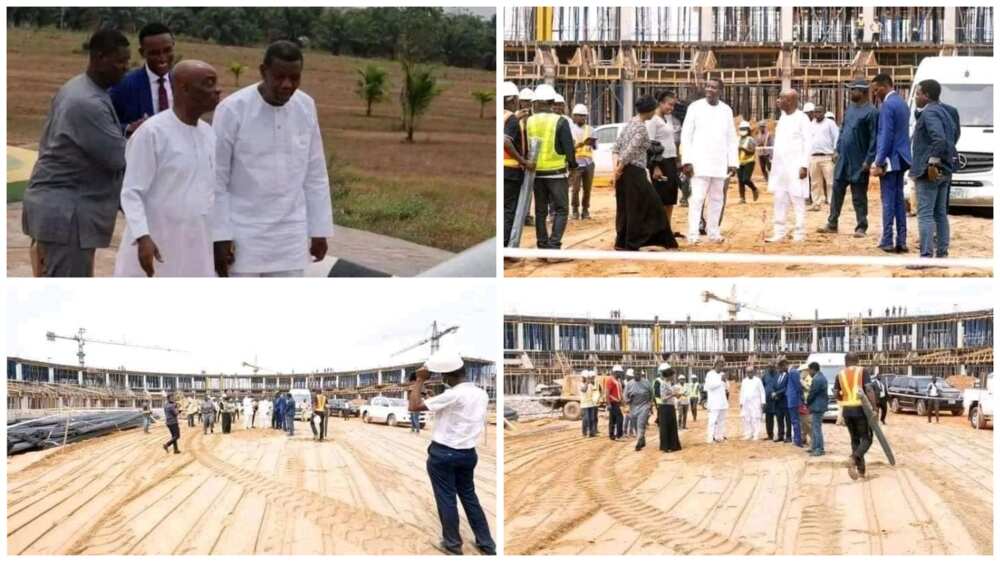 Photos emerge as Adeboye visits Oyedepo's $200m Ark Legacy Project