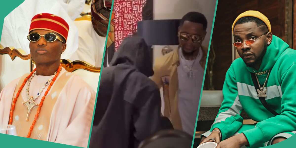 See the way Kizz Daniel greeted Afrobeats superstar Wizkid that angered many online (video)