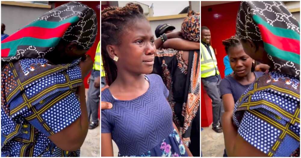 Gilr cries, grinding machine, dancing competition, Nigerian girl cries as mum loses