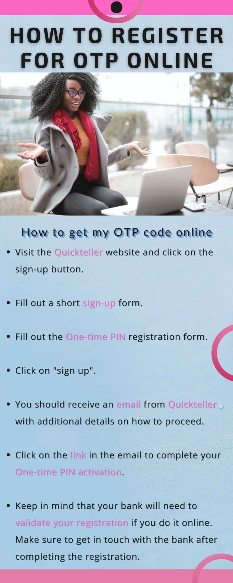 How do I activate OTP online?