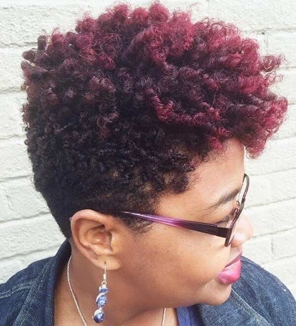 Burgundy highlights