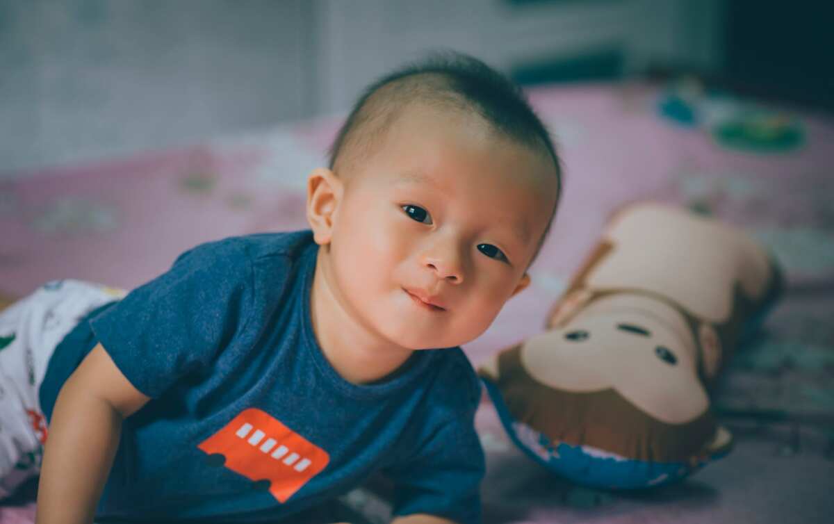 cute korean little boy