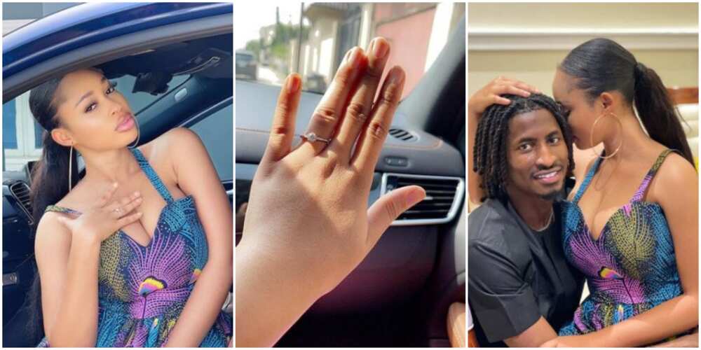 Actress Yetunde Barnabas gets engaged to footballer boyfriend (photos)